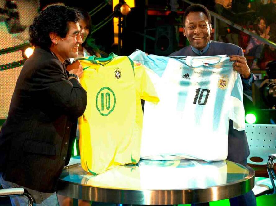 Pelè e Maradona amici-nemici