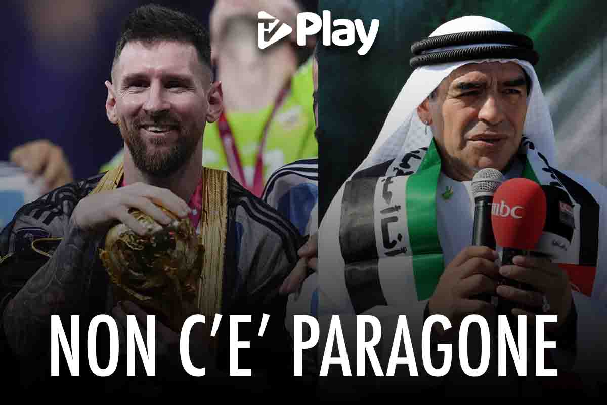 Messi e Maradona, non c'è paragone