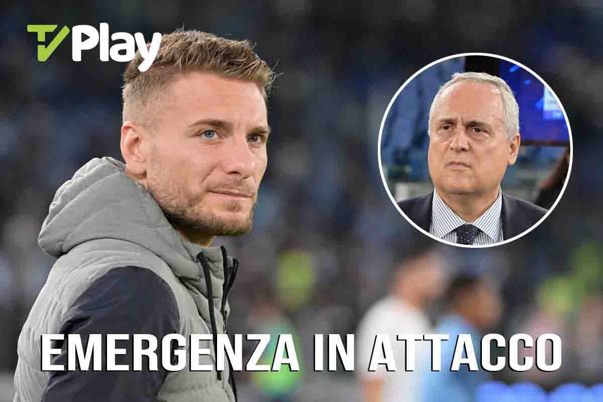 Ciro Immobile è infortunato: alla Lazio serve il vice