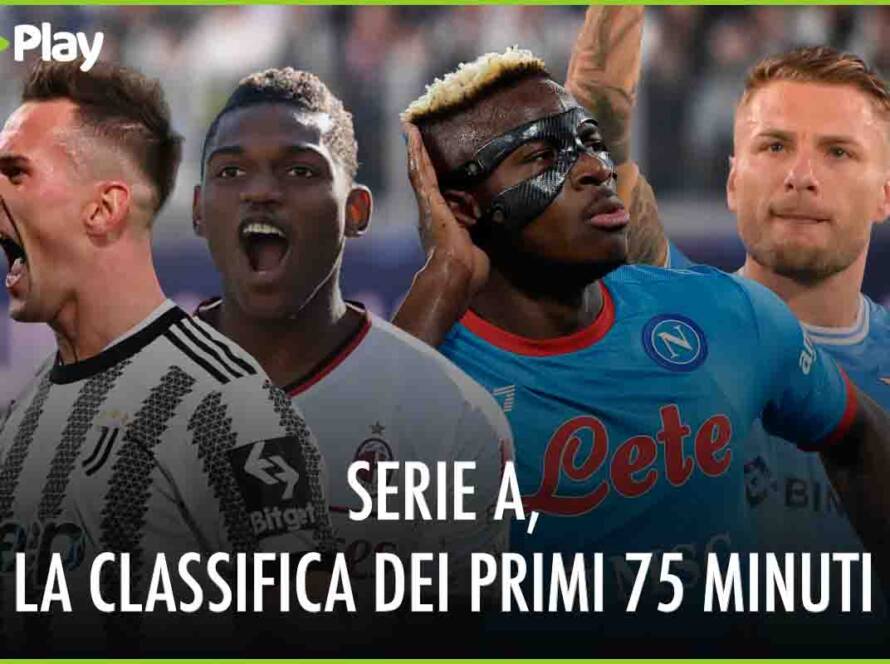 Serie A, la classifica dei primi 75'