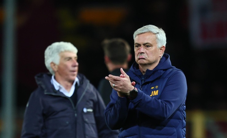 José Mourinho e Gian Piero Gasperini. (ansa-tvplay) 20230425