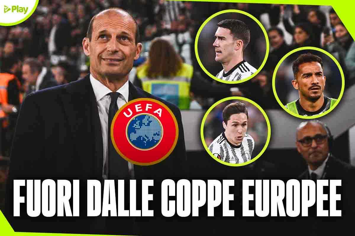 Juve esclusione Coppe