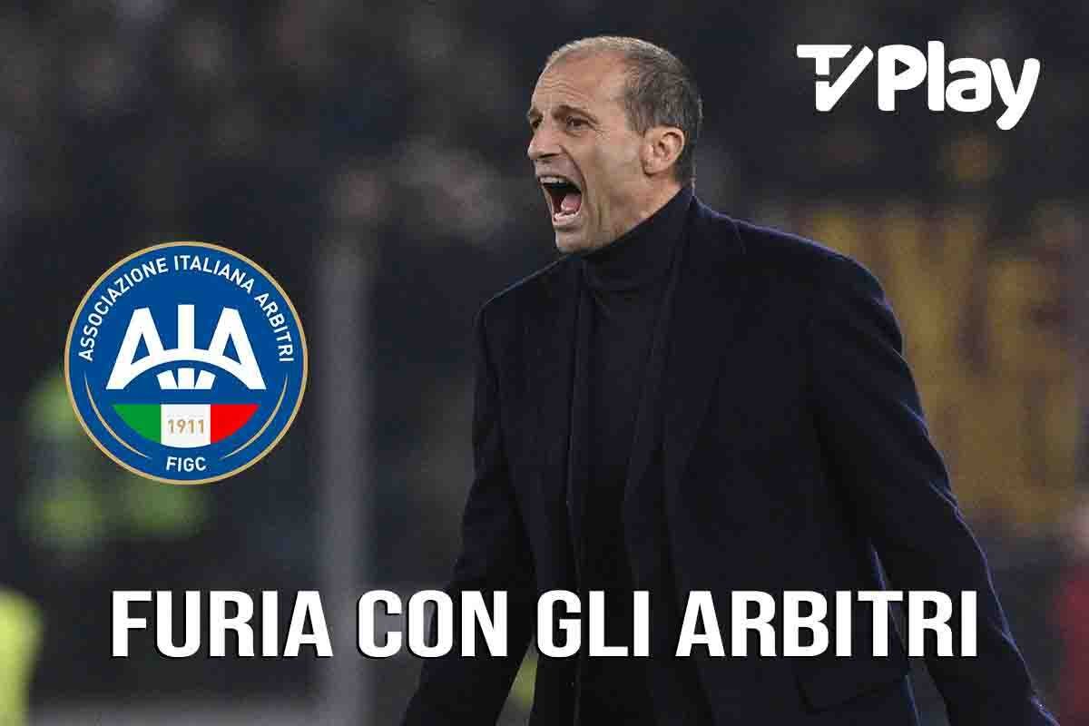 Juve furia arbitri