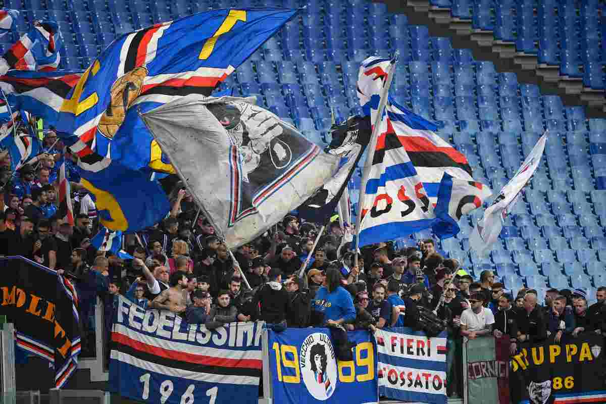 I tifosi della Sampdoria. (ansa-tvplay)