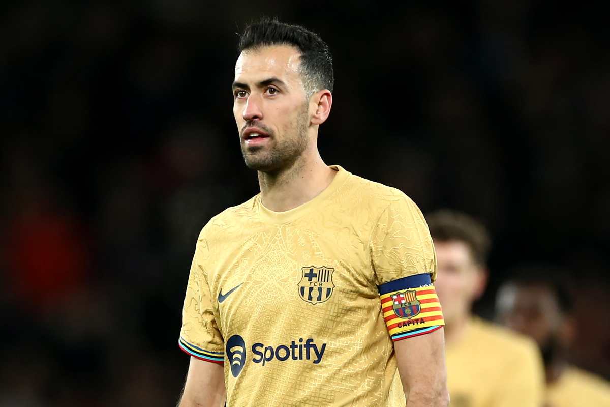 Sergio Busquets centrocampista Barcellona.