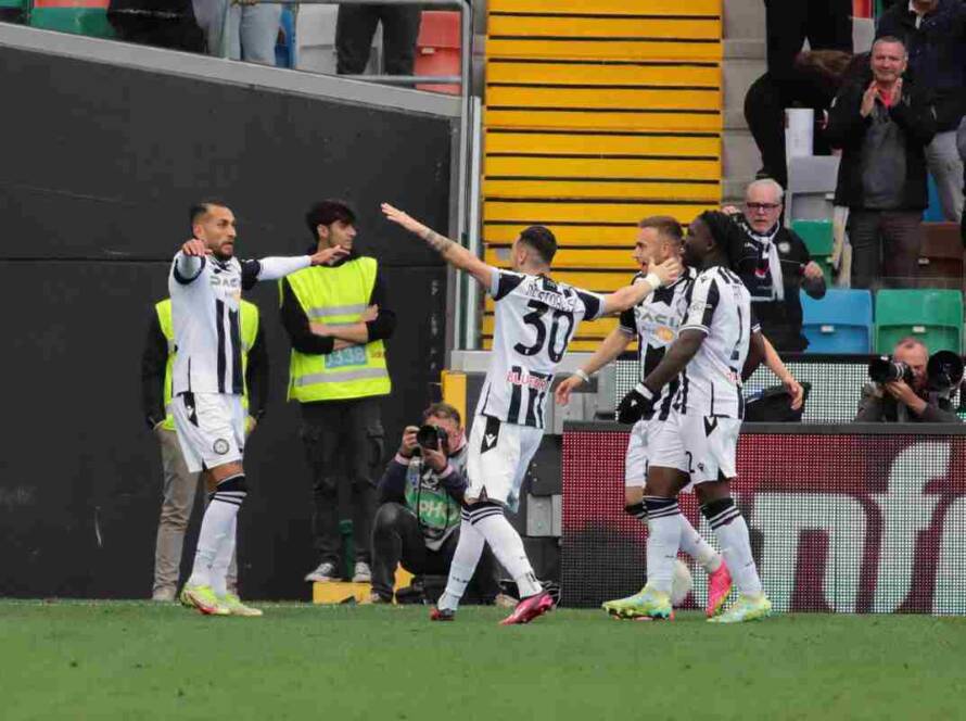 L'Udinese batte la Sampdoria
