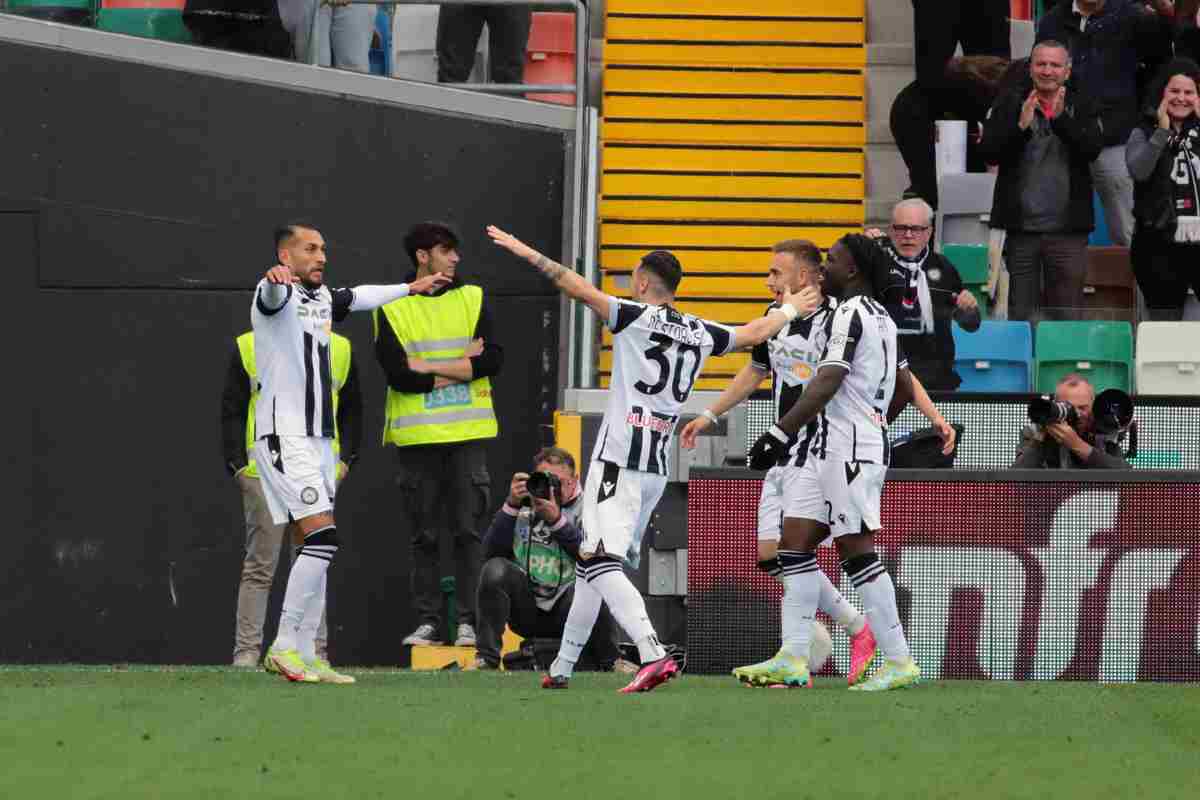 L'Udinese batte la Sampdoria