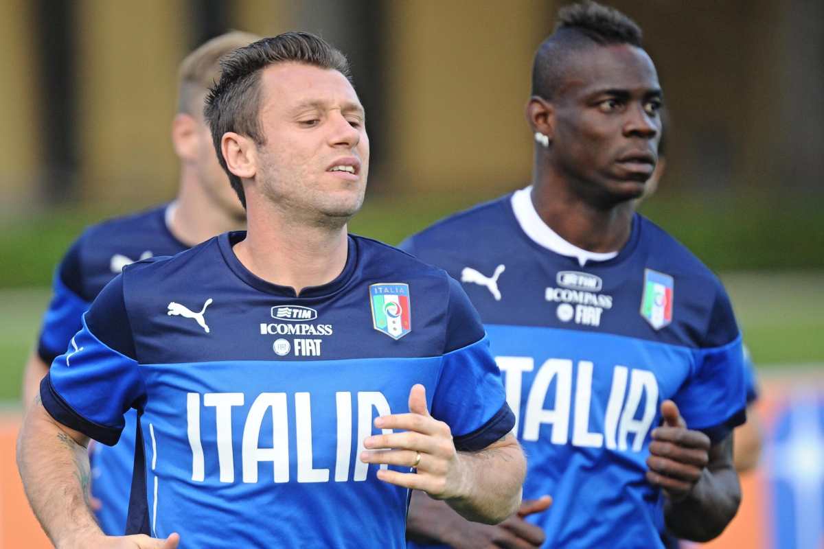 cassano e balotelli italia