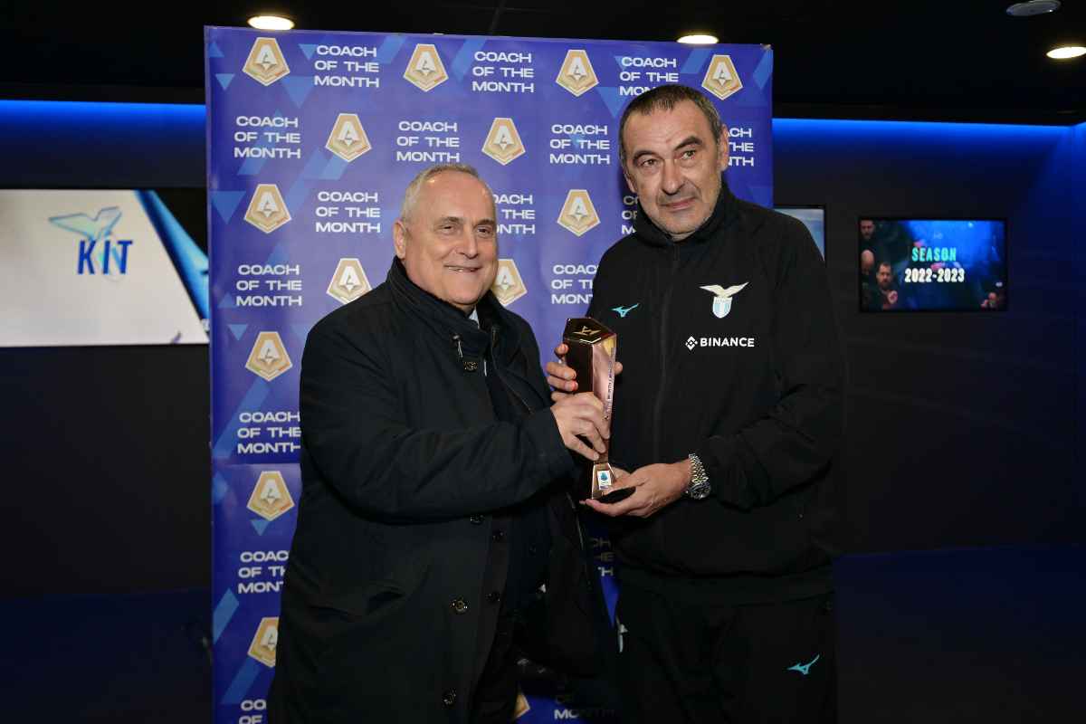 Claudio Lotito Maurizio Sarri