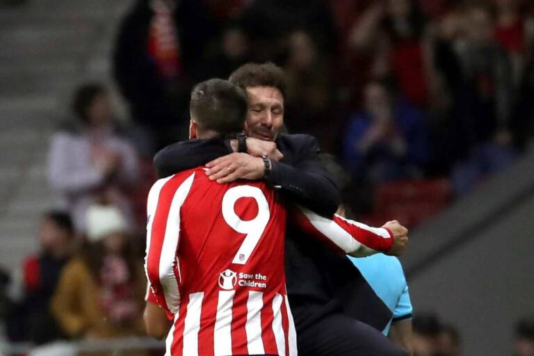 Alvaro Morata e Diego Pablo Simeone. (ansa-tvplay)