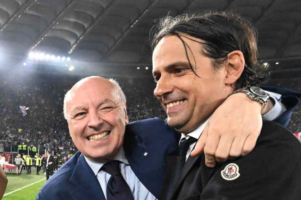 Beppe Marotta e Simone Inzaghi. (ansa-tvplay)