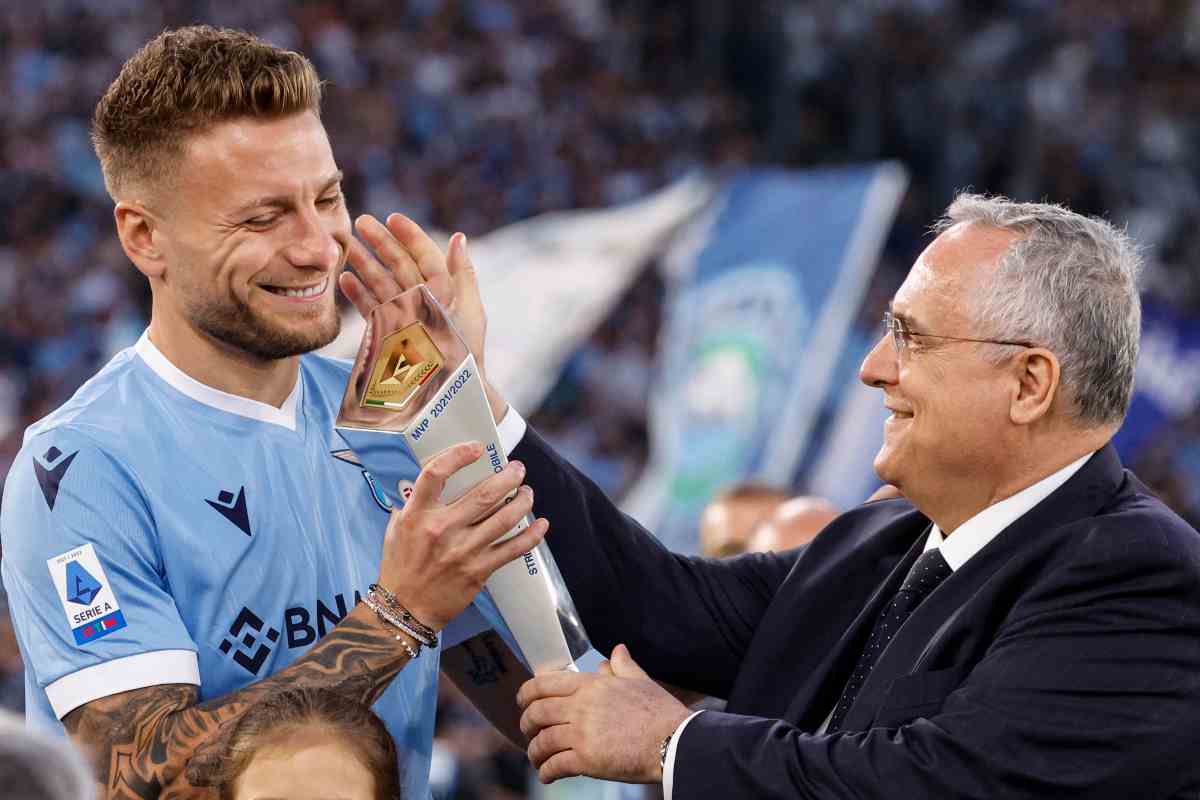 Ciro Immobile e Claudio Lotito. (ansa-tvplay)