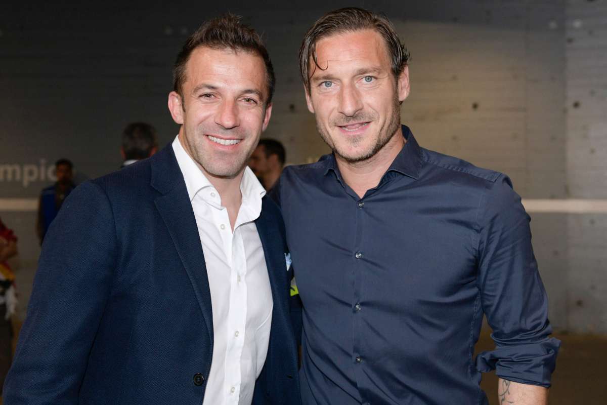 Totti su Del Piero alla Juve