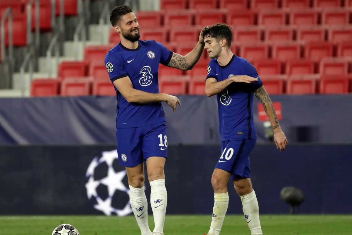 Milan, i numeri di Giroud e Pulisic al Chelsea