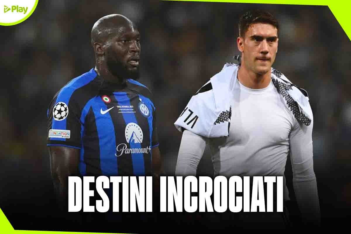 Lukaku Vlahovic mercato Inter