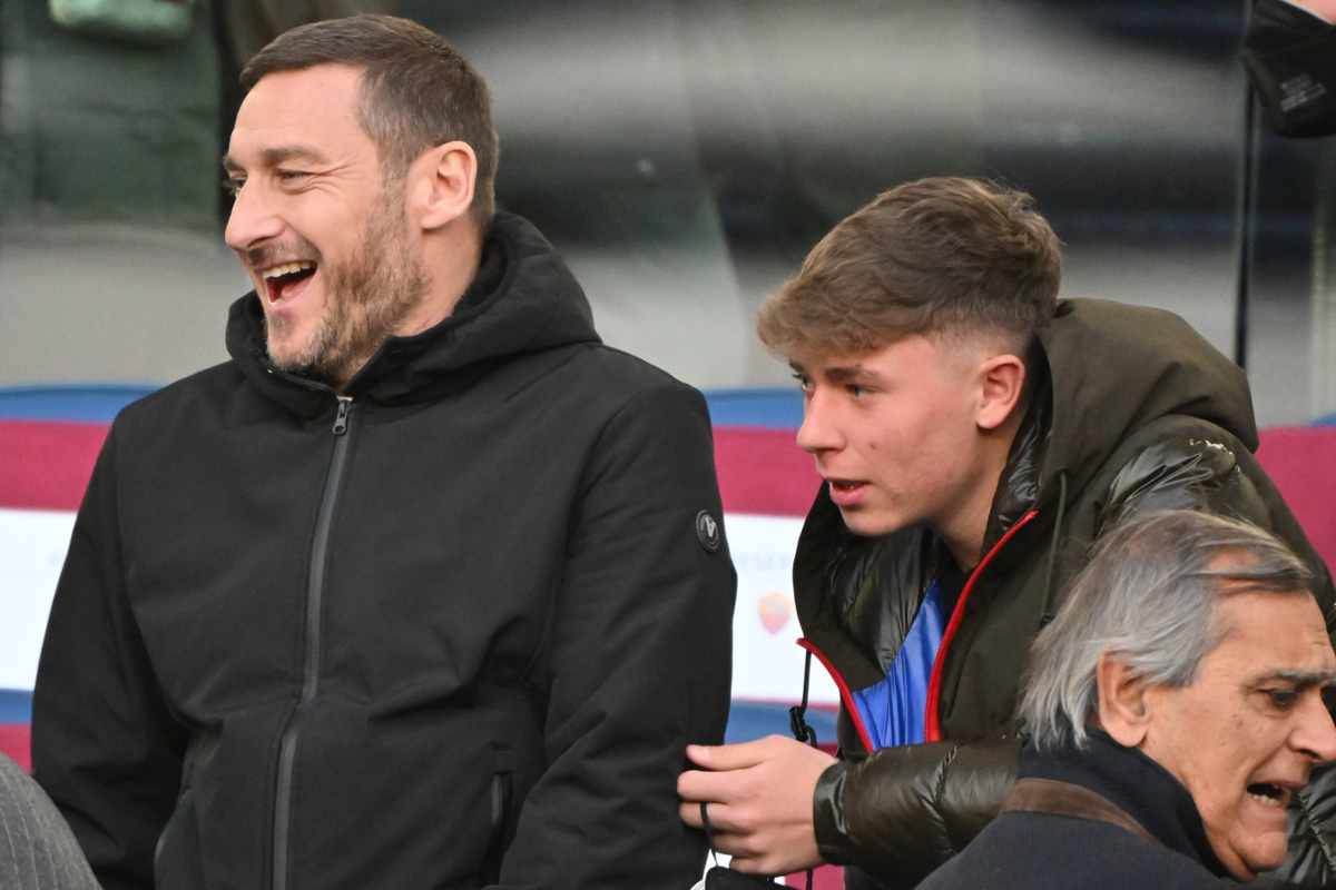 Totti e il figlio