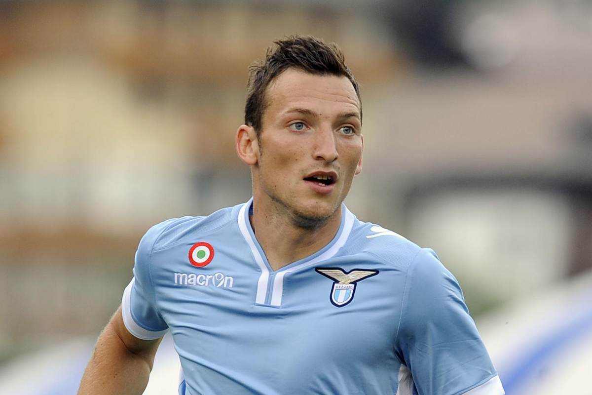 Kozak con la maglia della Lazio