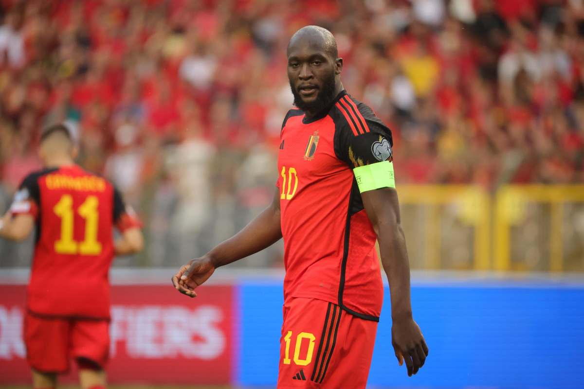 Lukaku con la maglia del Belgio