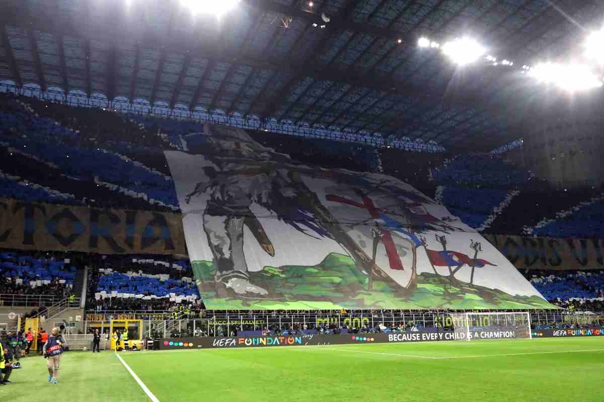 Coreografia Inter-Milan. (ansa-tvplay)