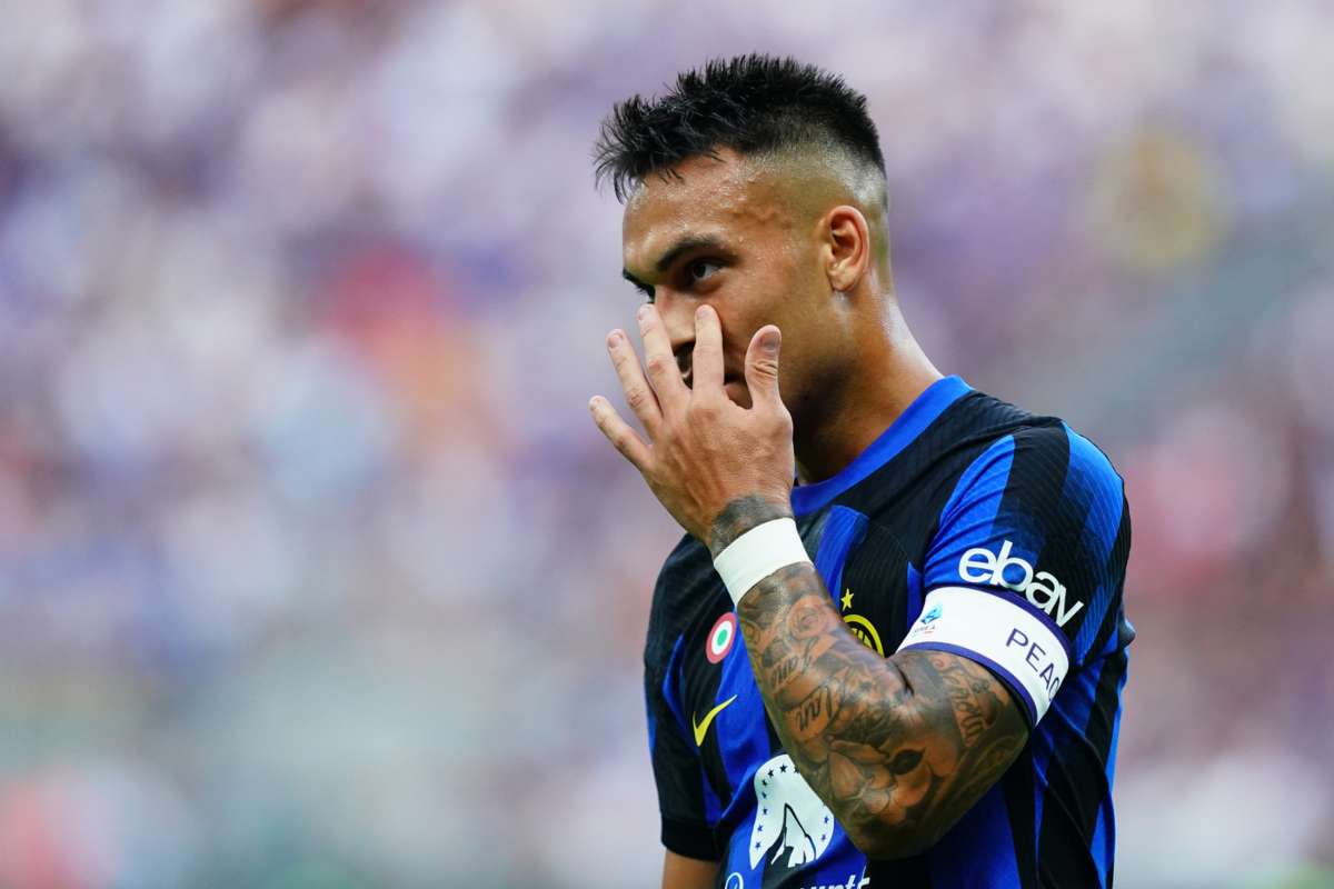 Inter-Sassuolo, Lautaro Martinez cerca il gol