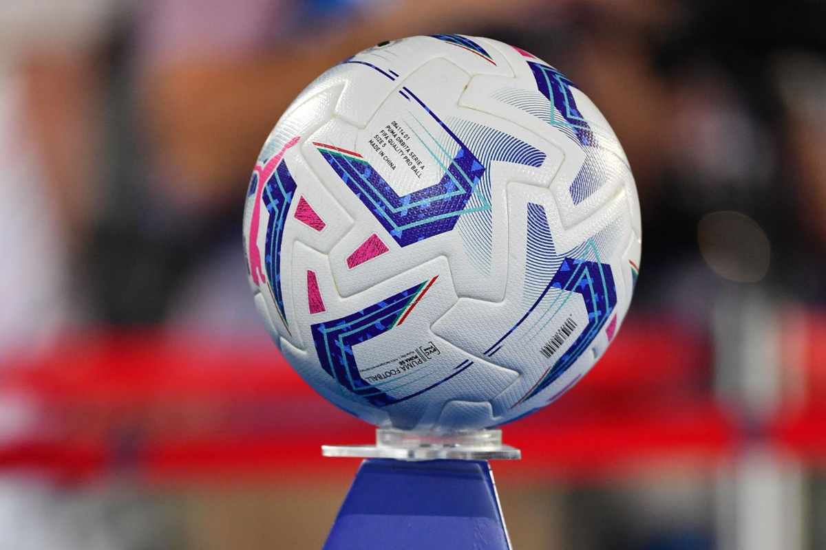 Pallone Serie A prima di una gara