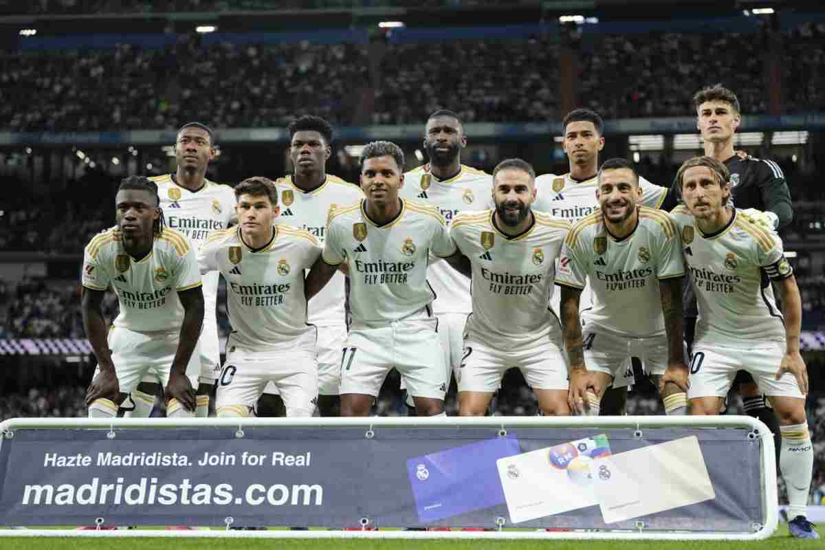 Il Real Madrid in campo