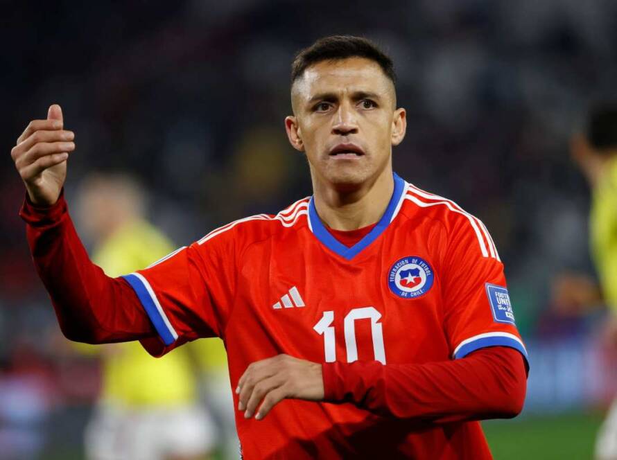 Sanchez con la Nazionale cilena