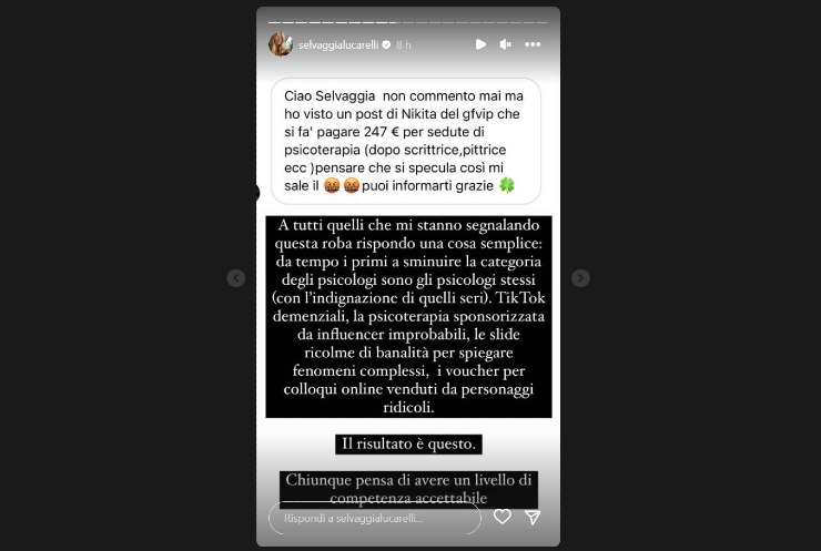 Selvaggia Lucarelli Instagram 