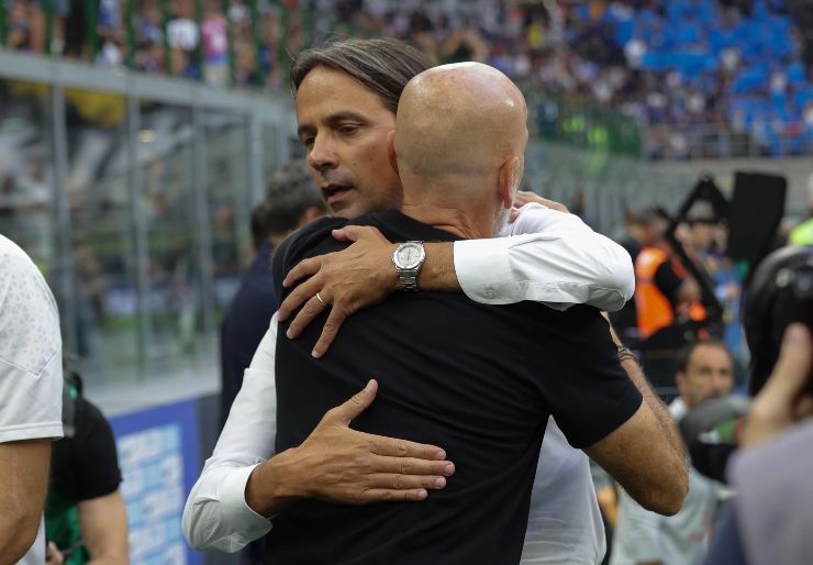Simone Inzaghi e Stefano Pioli, Inter-Milan. (ansa-tvplay)