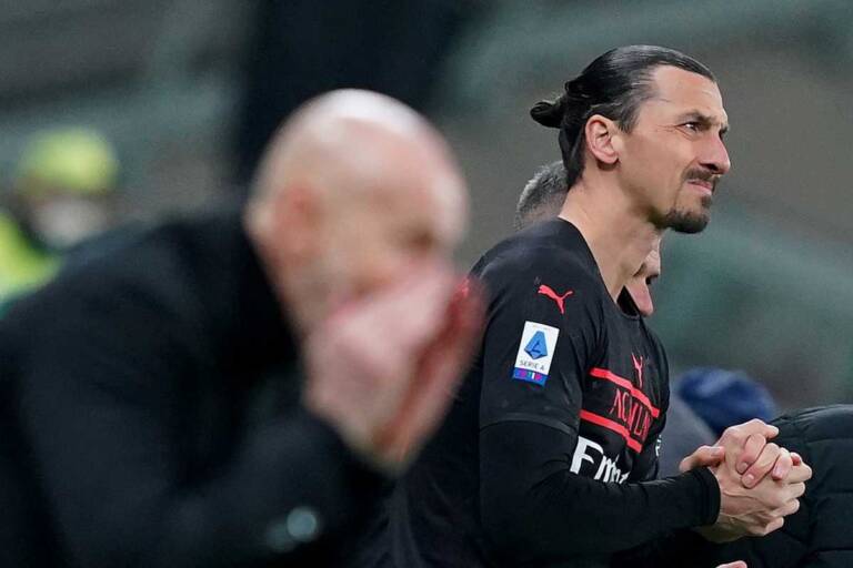 Stefano Pioli e Zlatan Ibrahimovic. (lapresse-tvplay)