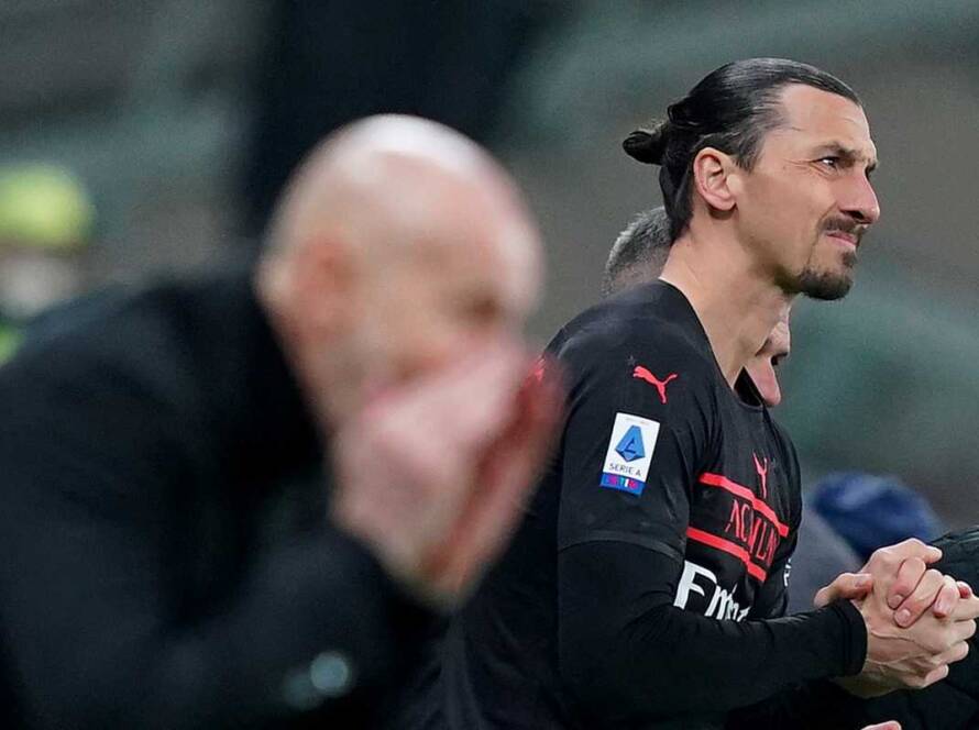 Stefano Pioli e Zlatan Ibrahimovic. (lapresse-tvplay)