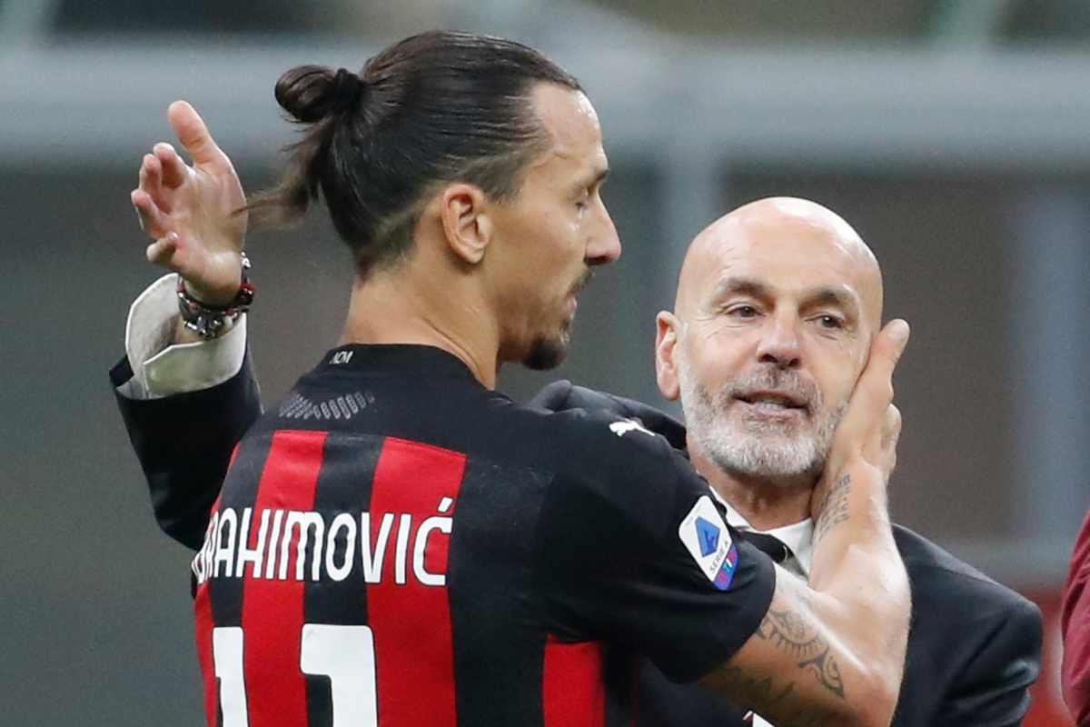 Zlatan Ibrahimovic e Stefano Pioli. (ansa-tvplay)