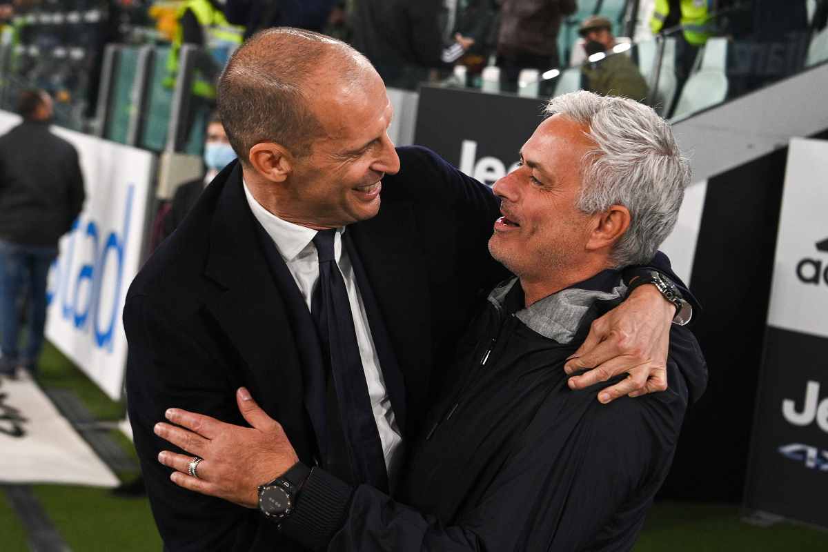 Allegri e Mourinho si salutano