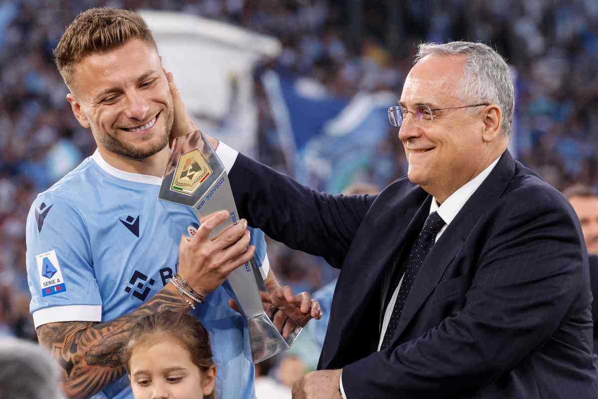 Ciro Immobile e Claudio Lotito. (ansa-tvplay)