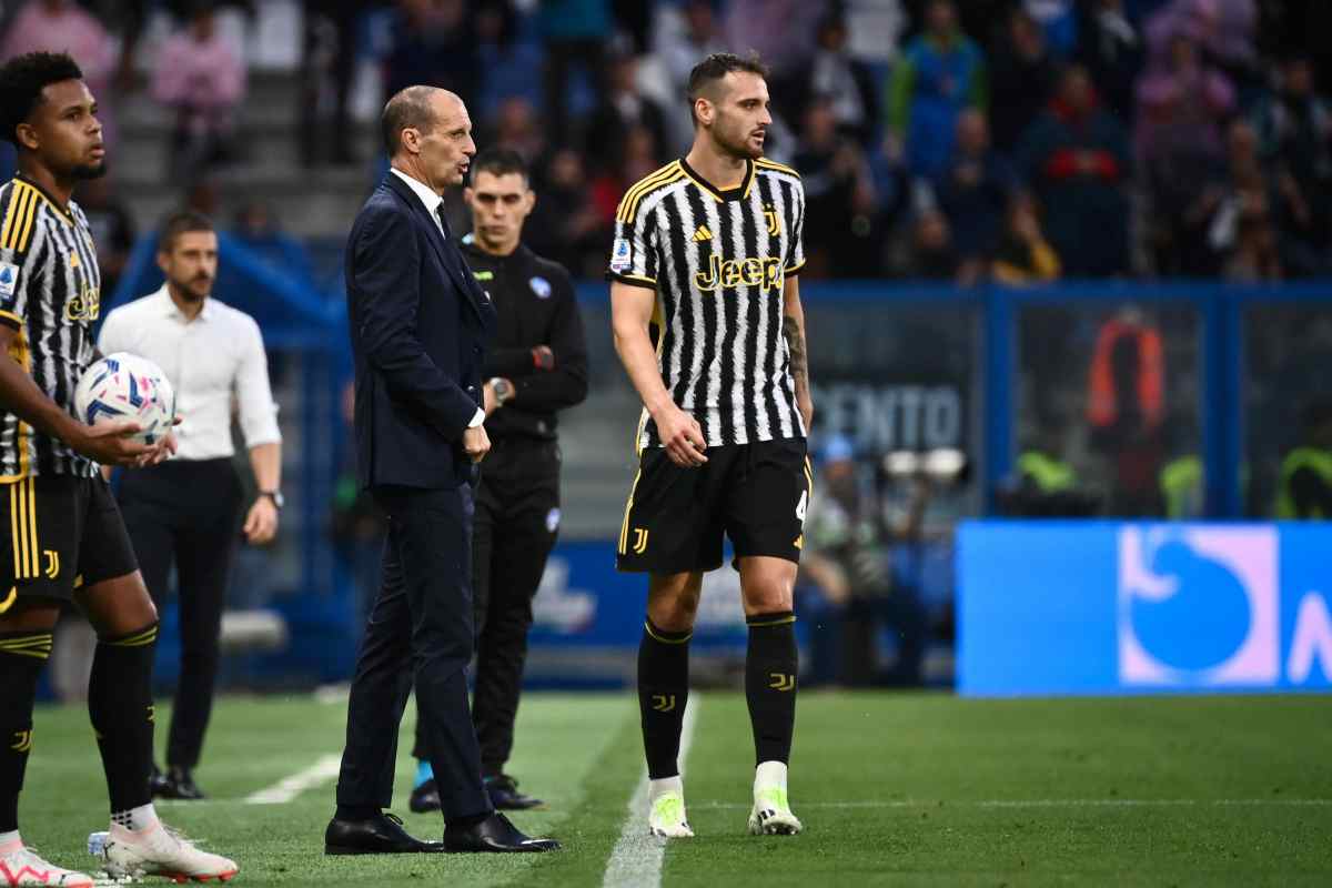 Gatti con Allegri al Mapei Stadium