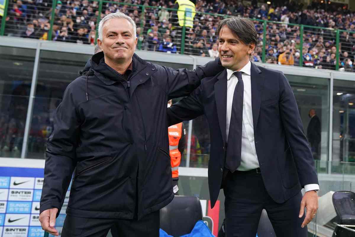 Mourinho saluta Inzaghi