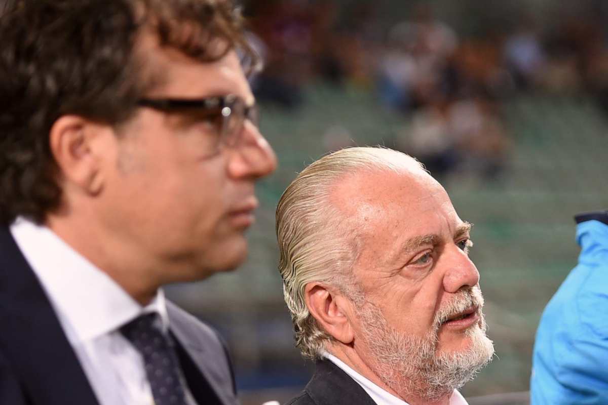 Aurelio De Laurentiis e Cristiano Giuntoli. (lapresse-tvplay) 20231115