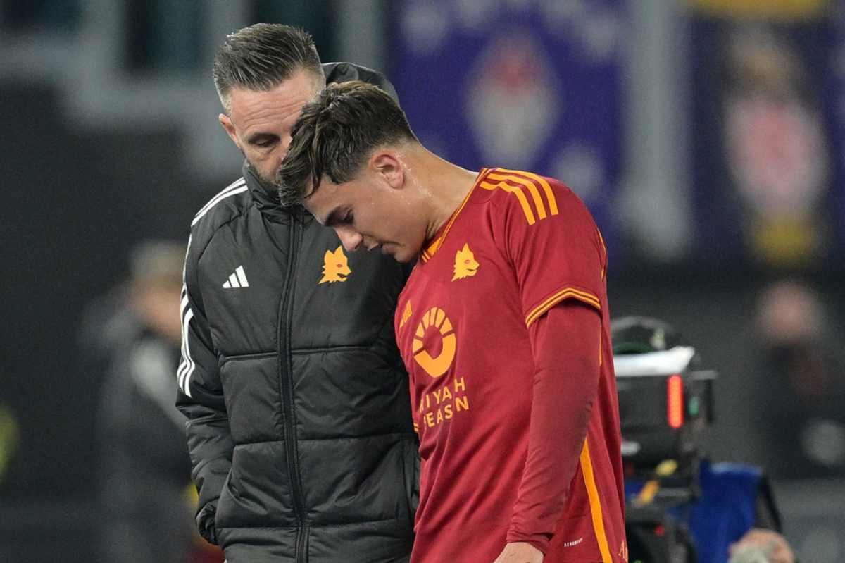 Roma-Fiorentina, infortunio Dybala: le reazioni social