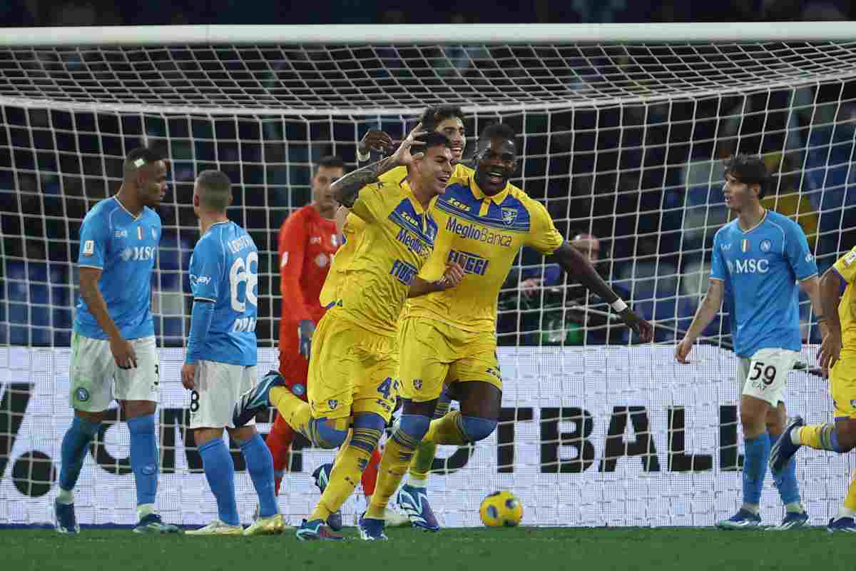 Il Frosinone domina a Napoli