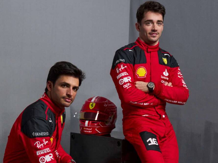 Annuncio Ferrari Leclerc Sainz