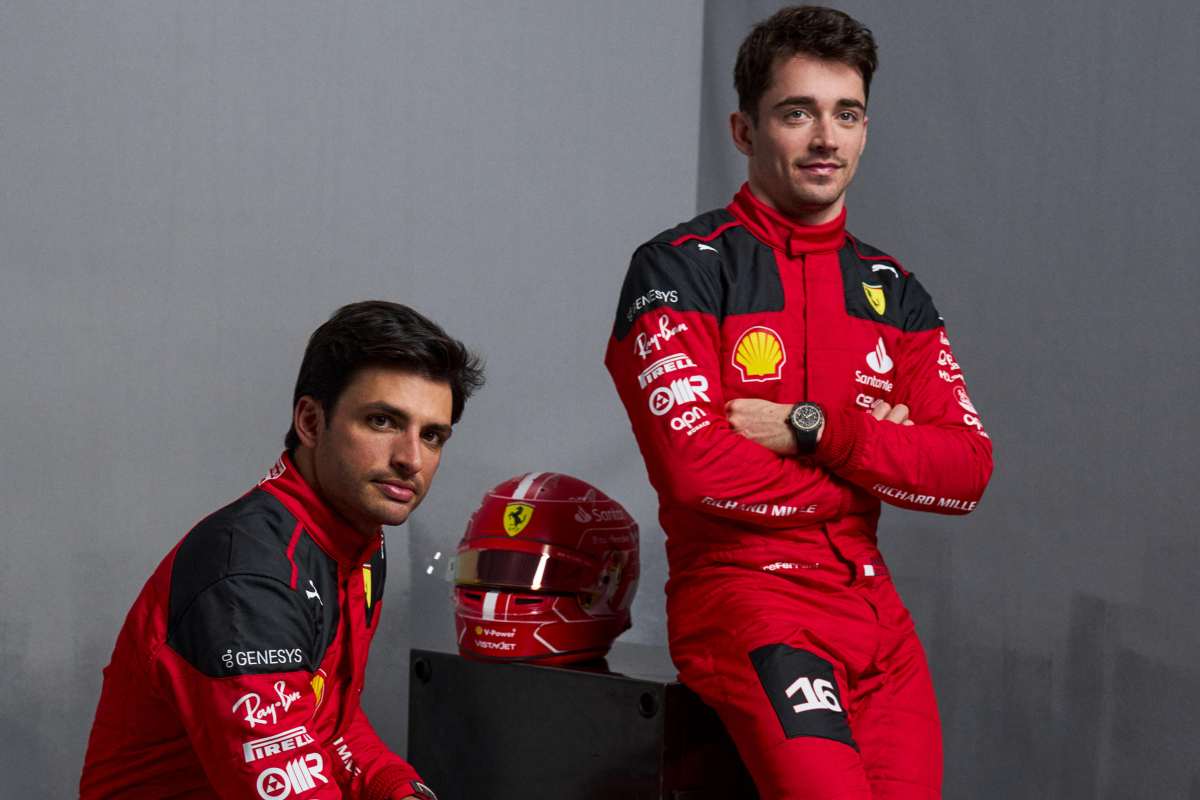 Annuncio Ferrari Leclerc Sainz