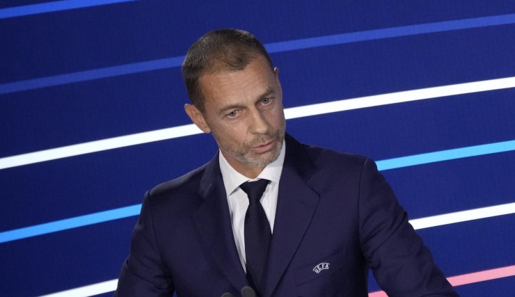 Il presidente dell'Uefa Ceferin