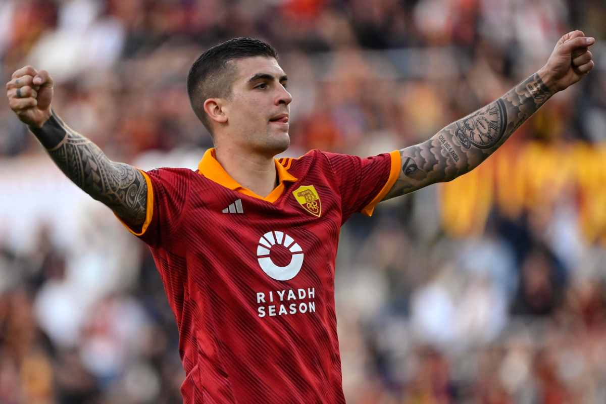 Gianluca Mancini esultanza