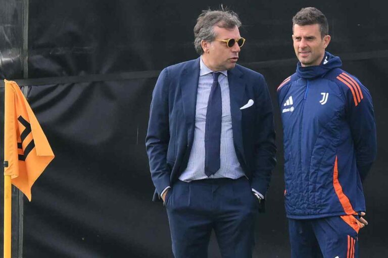 Thiago Motta a colloquio con Giuntoli