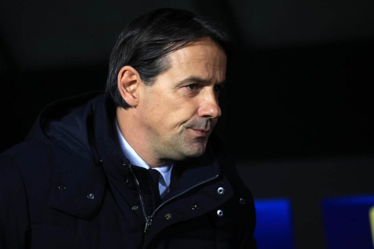 Simone Inzaghi sulla panchina dell&#039;Inter