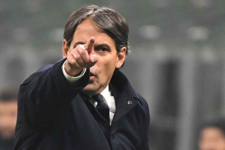 Simone Inzaghi sulla panchina dell&#039;Inter