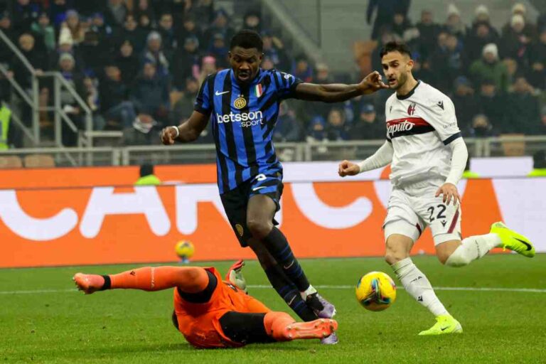 Marcus Thuram con la maglia dell'Inter