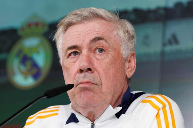 Carlo Ancelotti in conferenza stampa