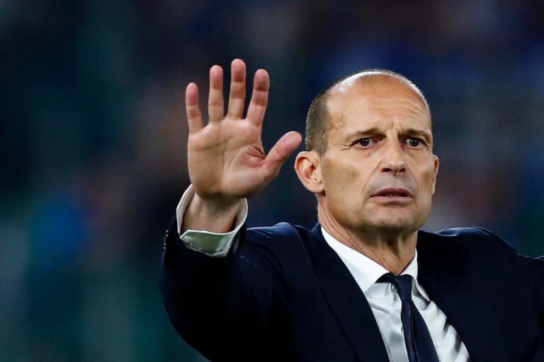 Allegri sulla panchina della Juventus
