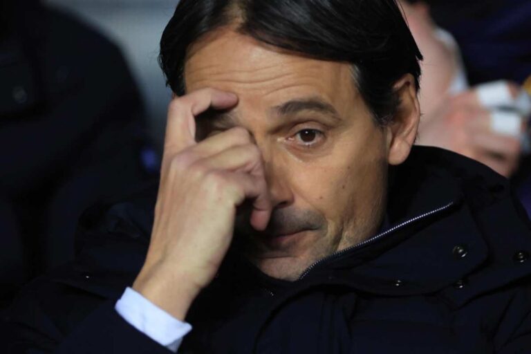 Simone Inzaghi sulla panchina dell'Inter
